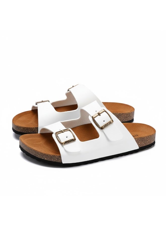 Stylish men's slippers with a modern and comfortable design – genuine leather and non-slip orthopedic sole, available in various sizes and colors. - Image 4